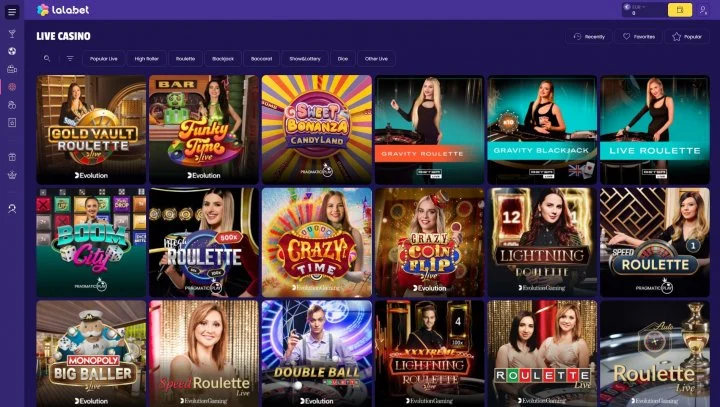 Каталог слотов LalaBet Casino